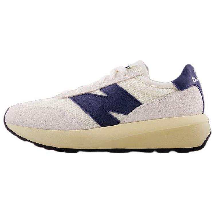 New Balance New Balance 370 Comfortable Abrasion Resistant Low top Casual Running Shoes Unisex White