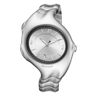 IB BENLYDESIGN Irregular Shape Retro Millennium Y2K Watch X51001S1 Quartz Movement Watch Unisex White Dial