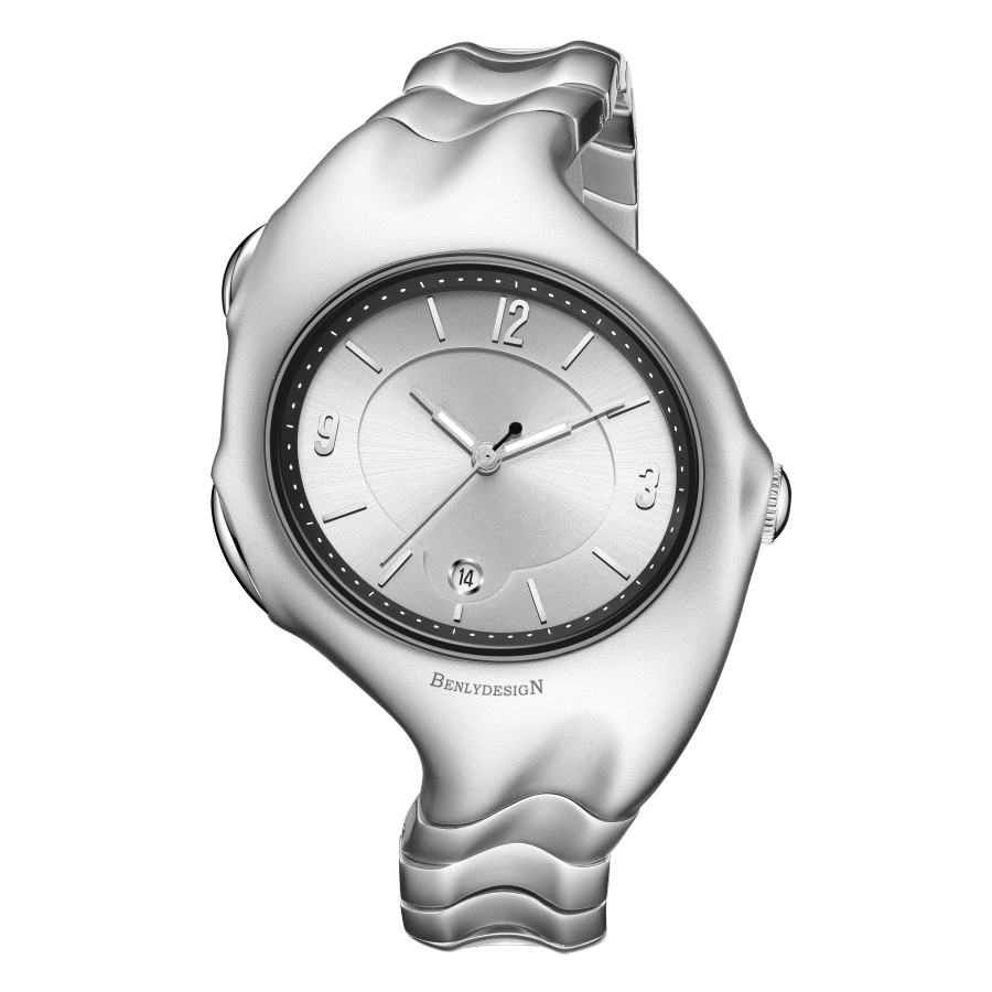 IB BENLYDESIGN Irregular Shape Retro Millennium Y2K Watch X51001S1 Quartz Movement Watch Unisex White Dial