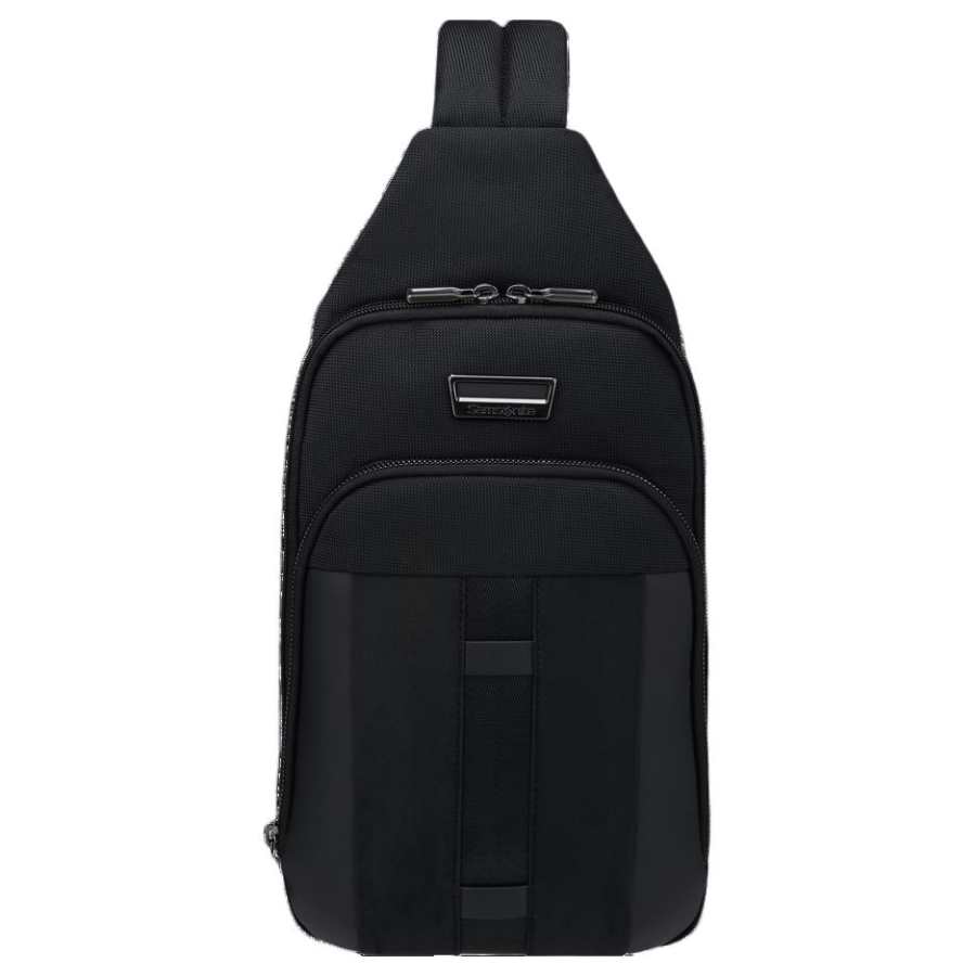 Samsonite SAMSONITE Nylon One Shoulder Crossbody Sling Bag Men's Black