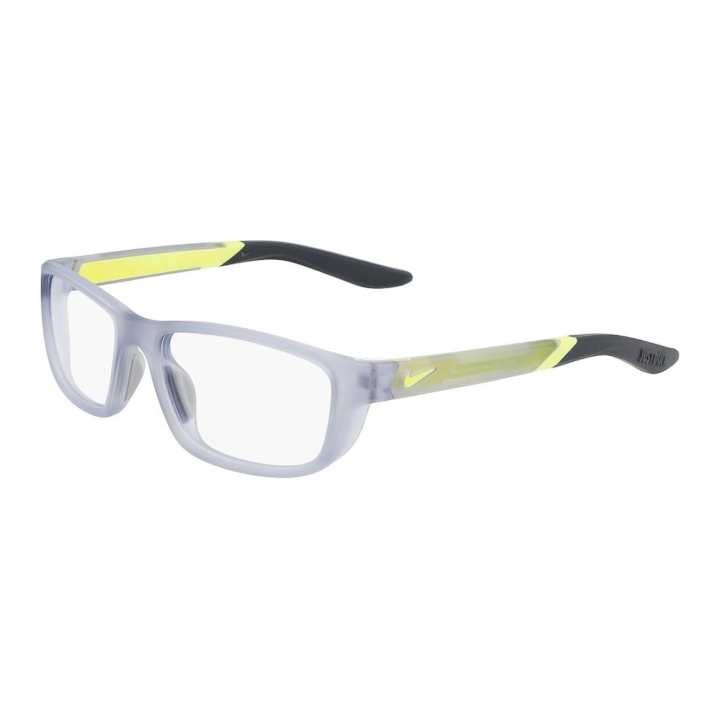 Nike Nike Plastic Rubber Square Eyeglass Frames Kids' Gray
