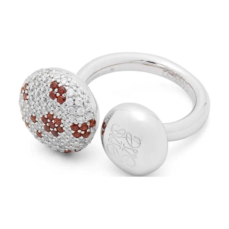 LOEWE 925 Sterling Silver, Synthetic Cubic Zirconia, Crystal Rings Women's Silver
