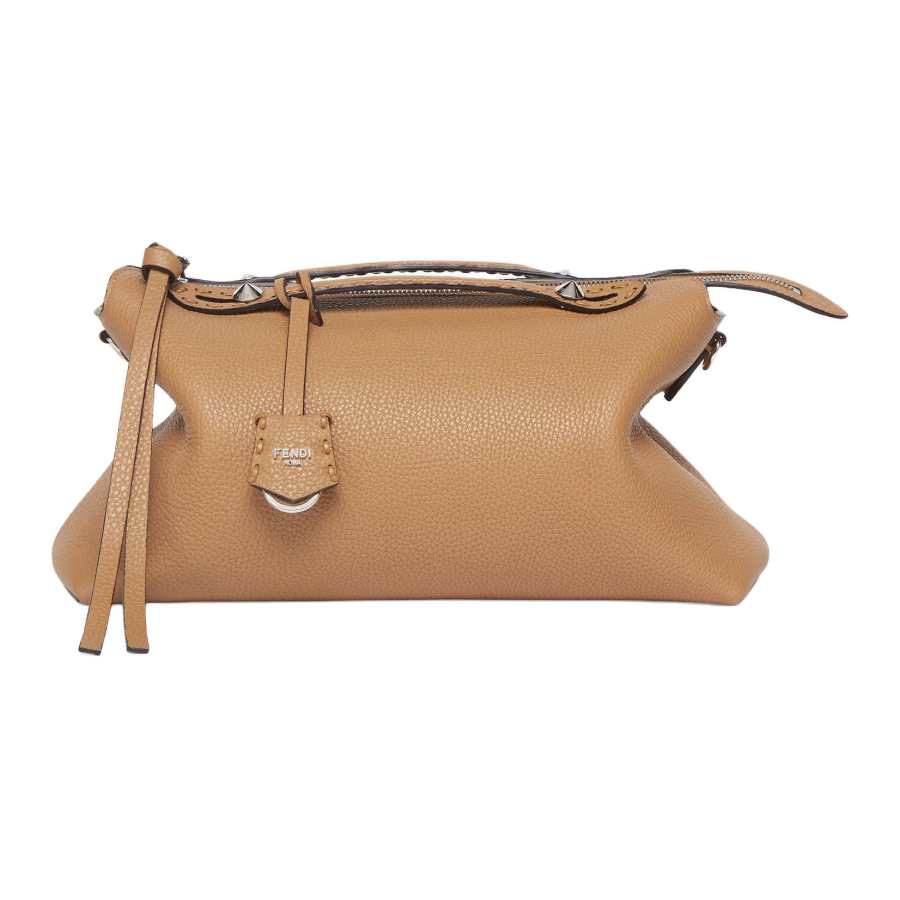 FENDI By The Way Calfskin One Shoulder Handbag Large Women's Milk Coffee
