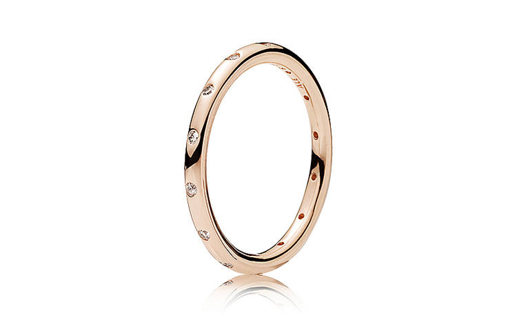 Pandora 925 Sterling Silver Rings Women's Rose Gold