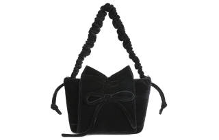 CHARLES&KEITH Fabric Handbag, Crossbody Bag Small Women's Black/Pink
