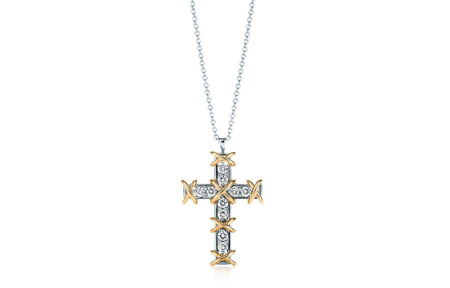 TIFFANY & CO. 18K Gold Necklaces Women's Silver