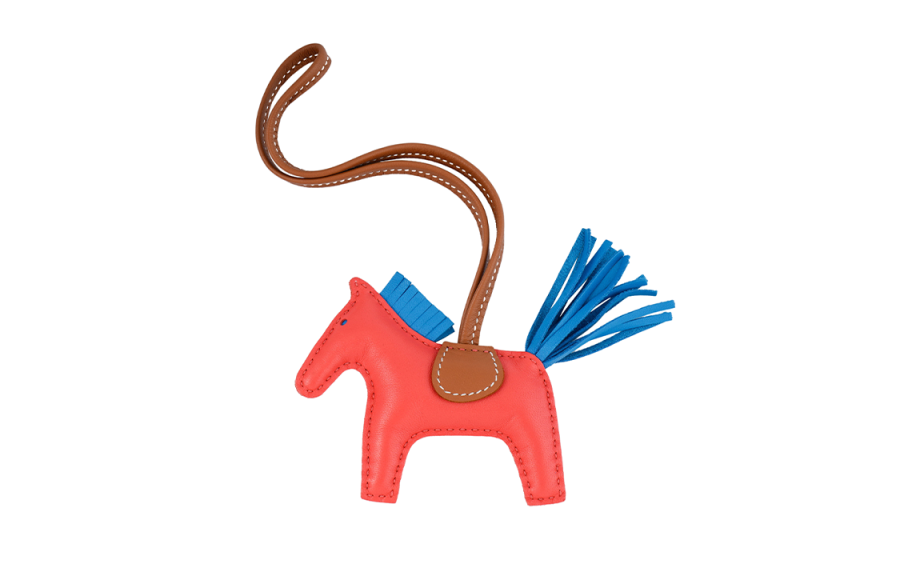 HERMES HERMES Leather Charms Unisex New Year Red