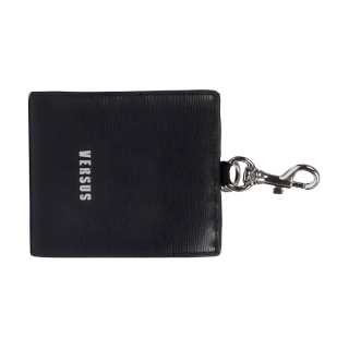 VERSUS Embossed Leather Wallet Men's Black