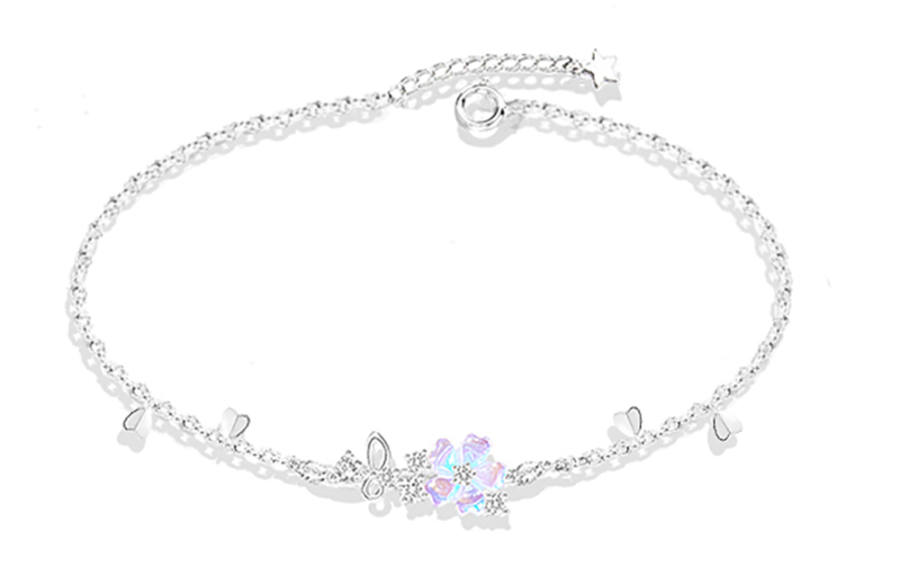 LUCKY ZHY 925 Sterling Silver Bracelets Women's