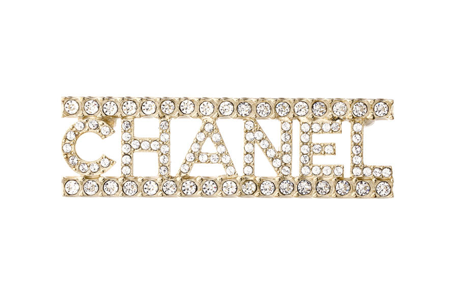 CHANEL Brooches Crystal Metal Brooches Women's Gold