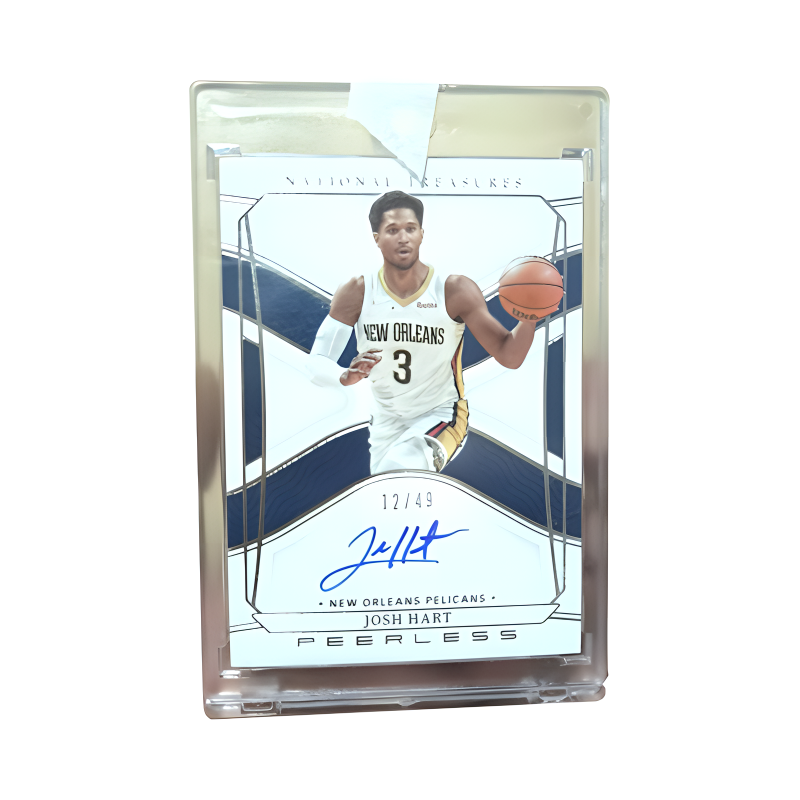 PANINI 2021 22 National Treasures Josh Hart, National Treasure Card No. 12/49, Card Condition Pass Sports Cards 1 Pc