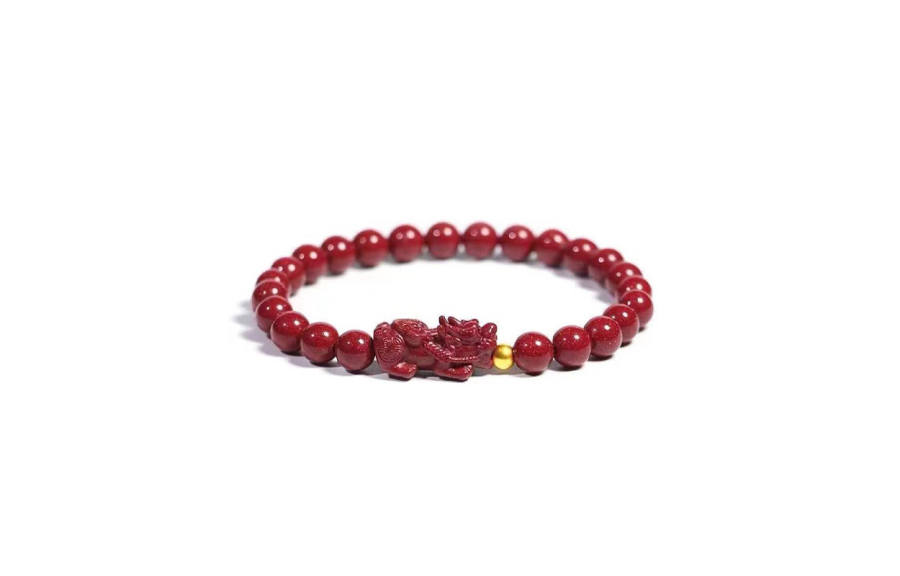 COPI Imitation Cinnabar Beaded Bracelets Unisex