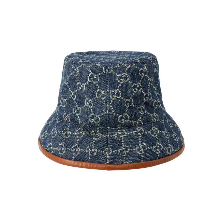 GUCCI GUCCI GG Canvas Bucket Hat Blue/Brown