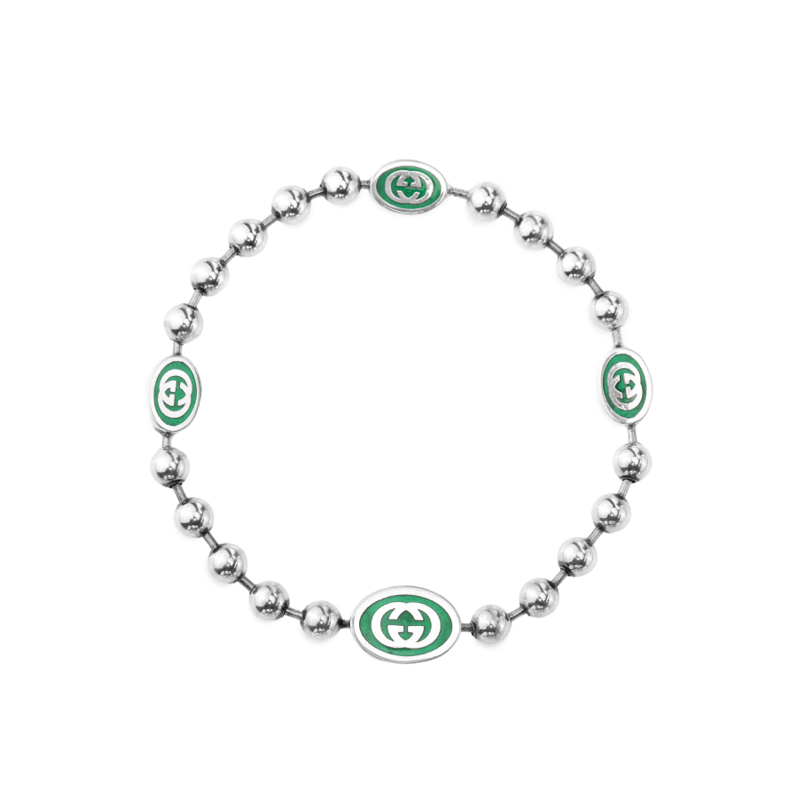 GUCCI GUCCI Interlocking G Boule Chain Bracelet