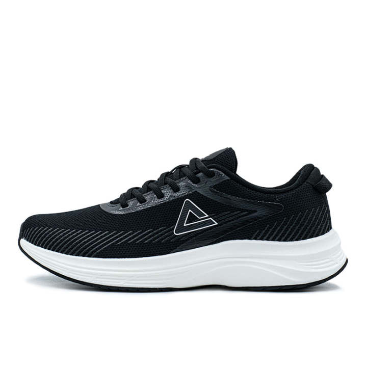 PEAK PEAK Running Collection Abrasion Resistant Breathable Low top Taichi Running Shoes Men's Black White