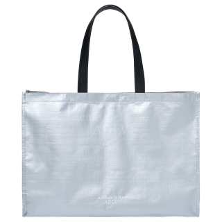 Acme De La Vie Acme De La Vie/ADLV Polyethylene Terephthalate Tote Bag, Shopping Bag, Handbag Regular Unisex Silver