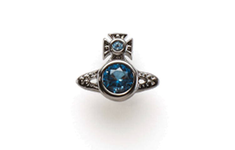 Vivienne Westwood Brass Earrings Women's Silver/Blue