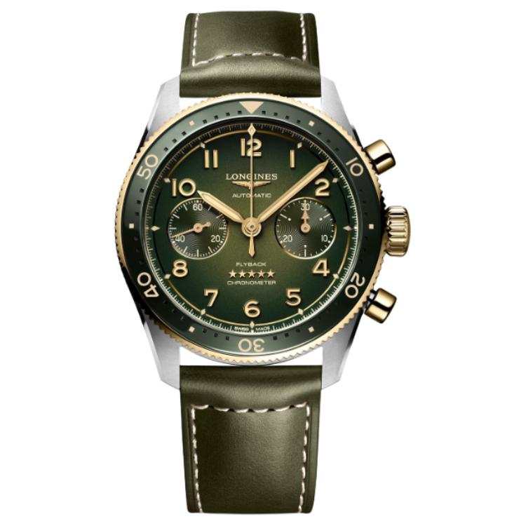 LONGINES Spirit Collection Automatic Mechanical Movement 100m Waterproof Men's Watches Watch 42mm Green Dial