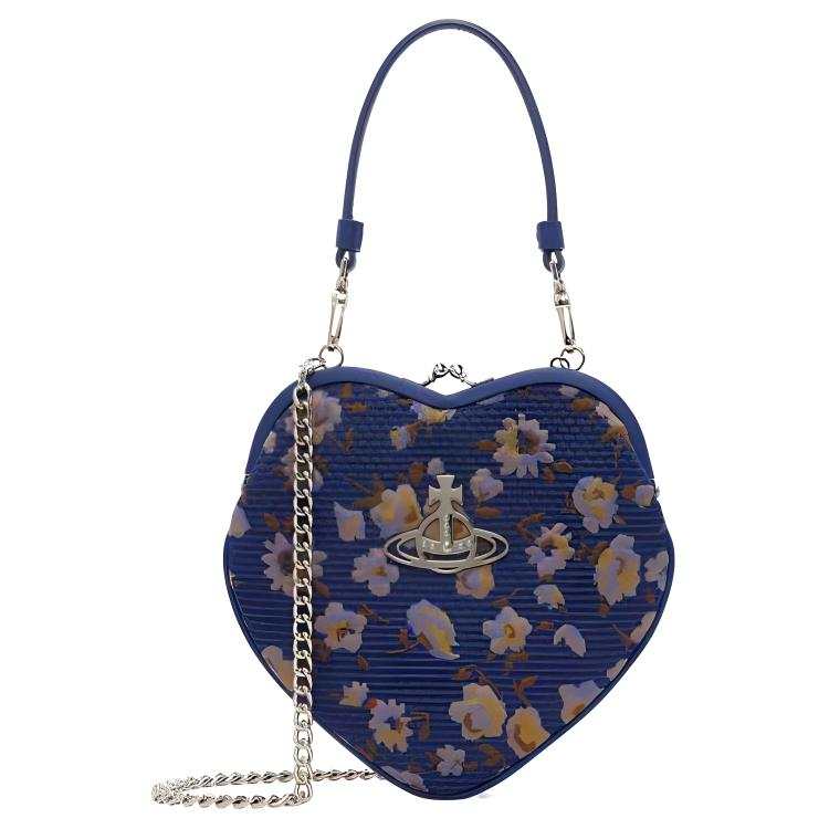 Vivienne Westwood Fabric Shoulder Bag, Crossbody Bag, Handbag Women's Blue