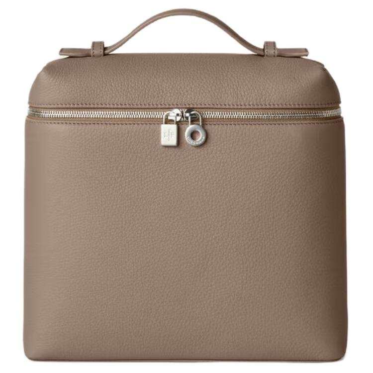 Loro Piana Calfskin Backpack Women's Warm Olibanum