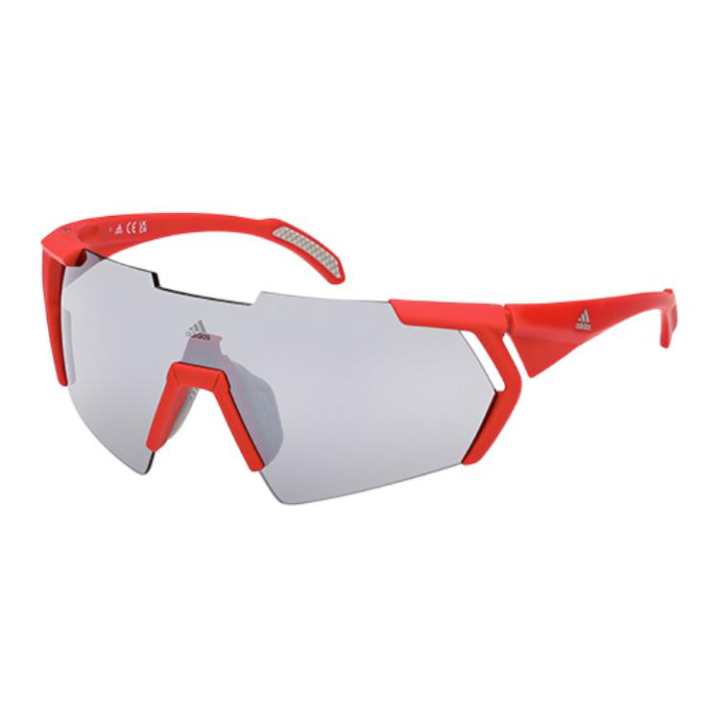 Adidas Adidas Plastic Irregular Shape Sunglasses Unisex Red