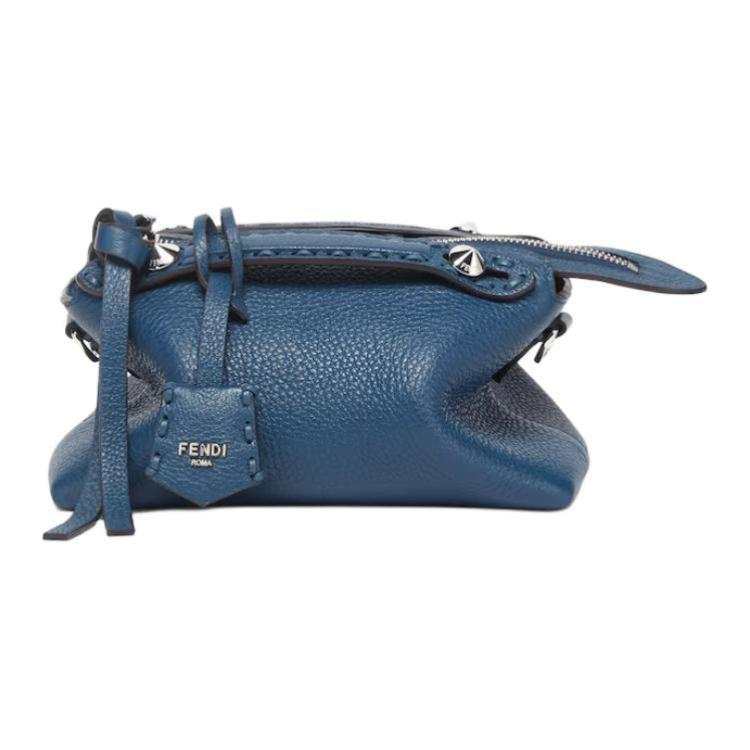 FENDI Calfskin Handbag Mini Women's Blue