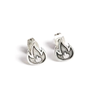 BLESSED BULLET Copper Stud Earrings Unisex