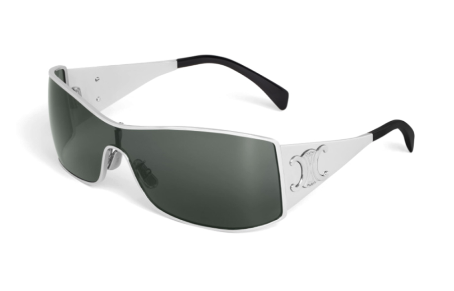 CELINE CELINE Triomphe Metal Racer Sunglasses In Metal