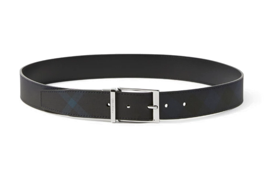 Burberry London check leather belt