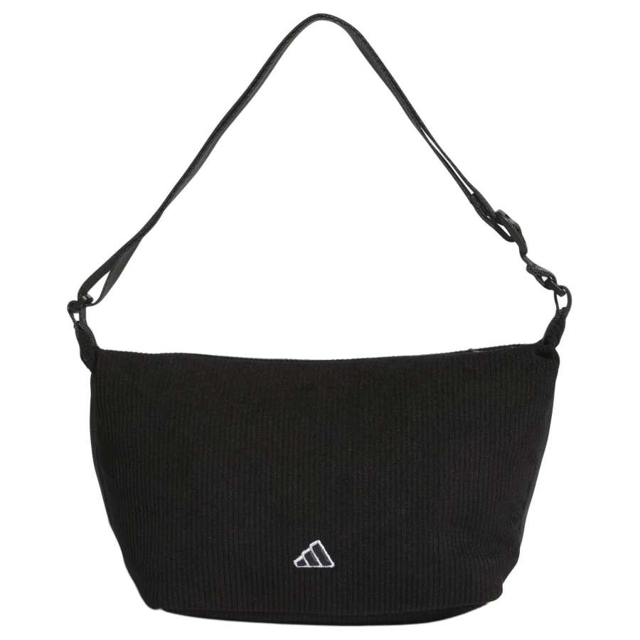 Adidas Adidas Corduroy Crossbody Bag, Shoulder Bag Regular Women's Black