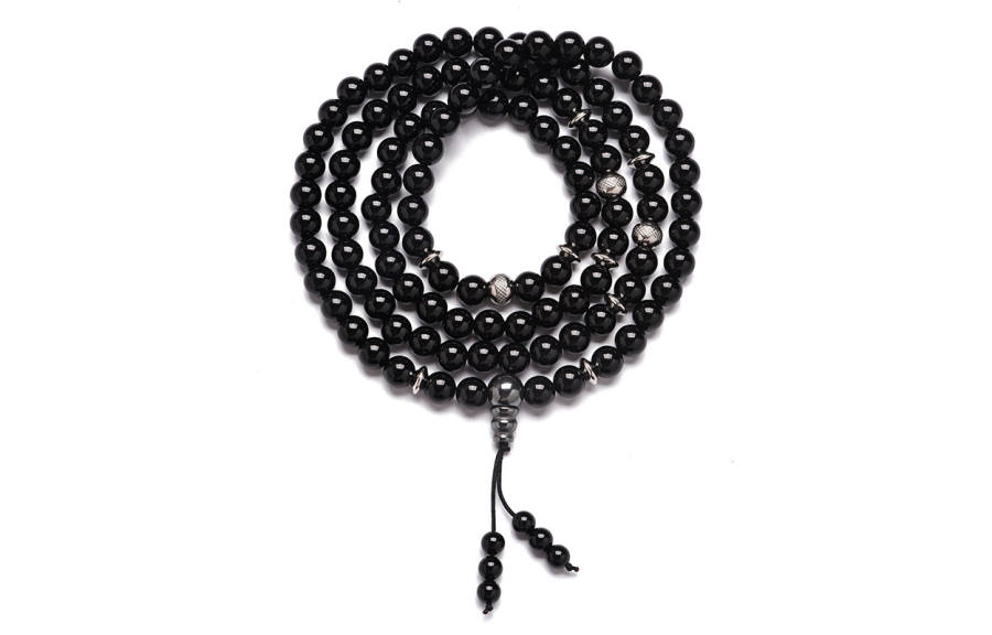 Muyan Volcanic Stone 108 Pcs Beaded Bracelet Unisex