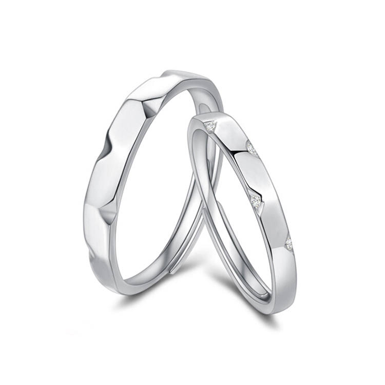 FANCI FANCI 925 Sterling Silver Ring Pair Unisex