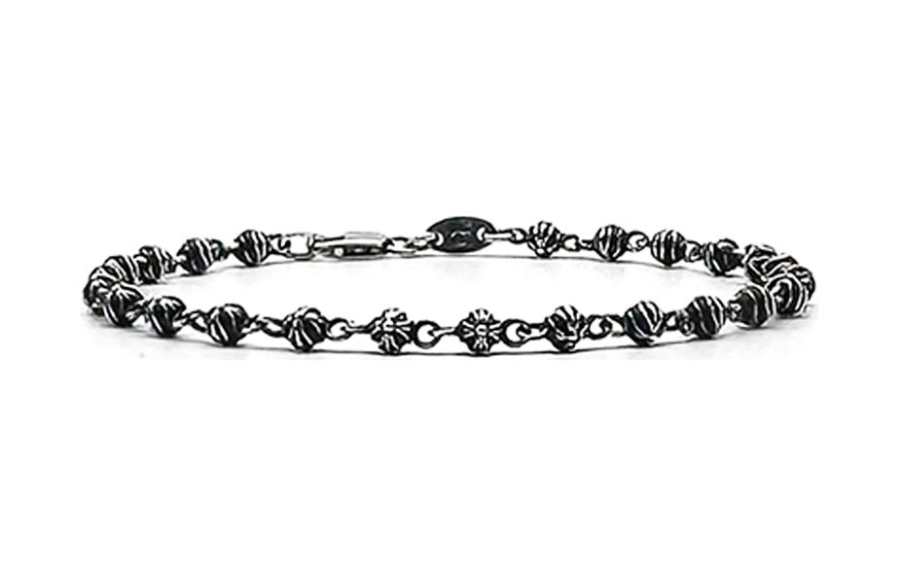Chrome Hearts 925 Sterling Silver Bracelets Unisex Silver