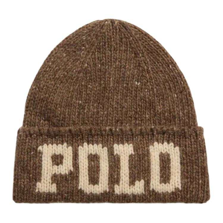 Ralph Lauren Wool, Nylon Beanies Men's Brown/grey/navy Blue