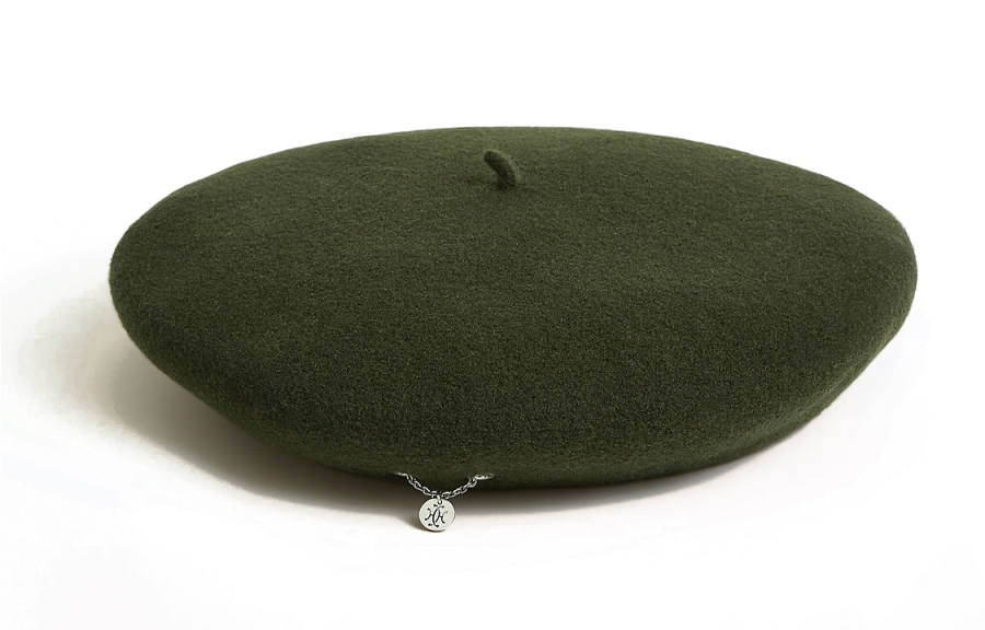 HERMES HERMES Berets Women's Olive Green
