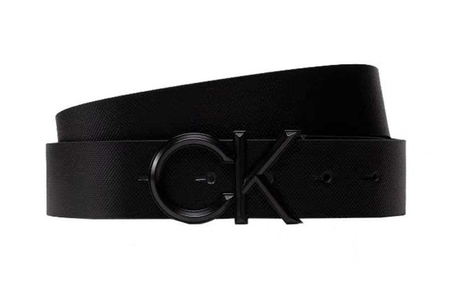Calvin Klein CALVIN KLEIN Cow Leather Belts Men's Black Width 3.5cm