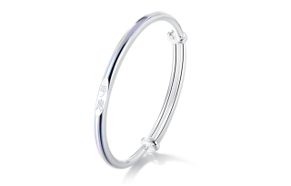 Clect 999 Fine Silver Material Sterling Silver Bangles Women's