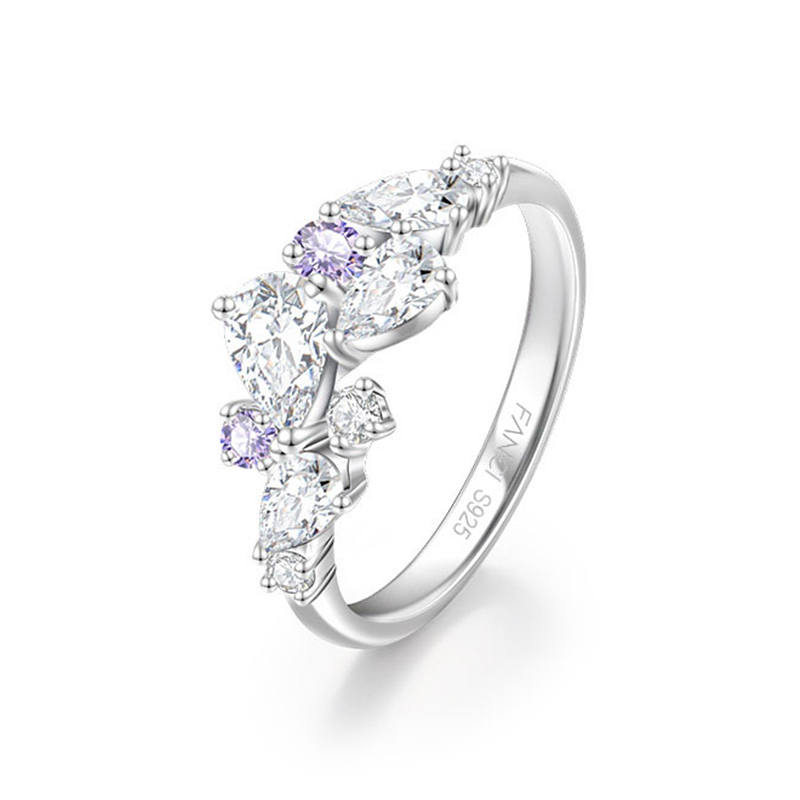 FANCI Wisteria Collection 925 Sterling Silver Rings Women's