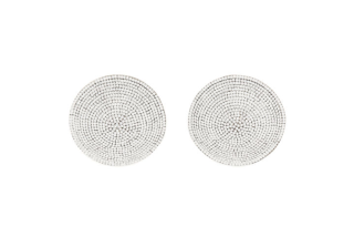 Alexander Wang Stainless Steel, Aluminum, Metal, Crystal, Rhinestone Earrings Women's Silver