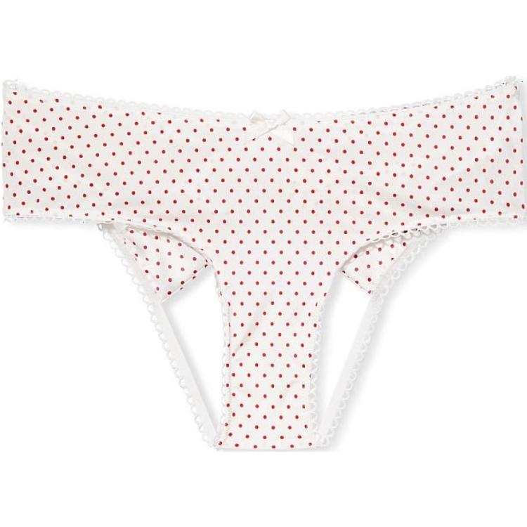 Victoria's Secret Briefs Women's 1 Pack Polka Dot White