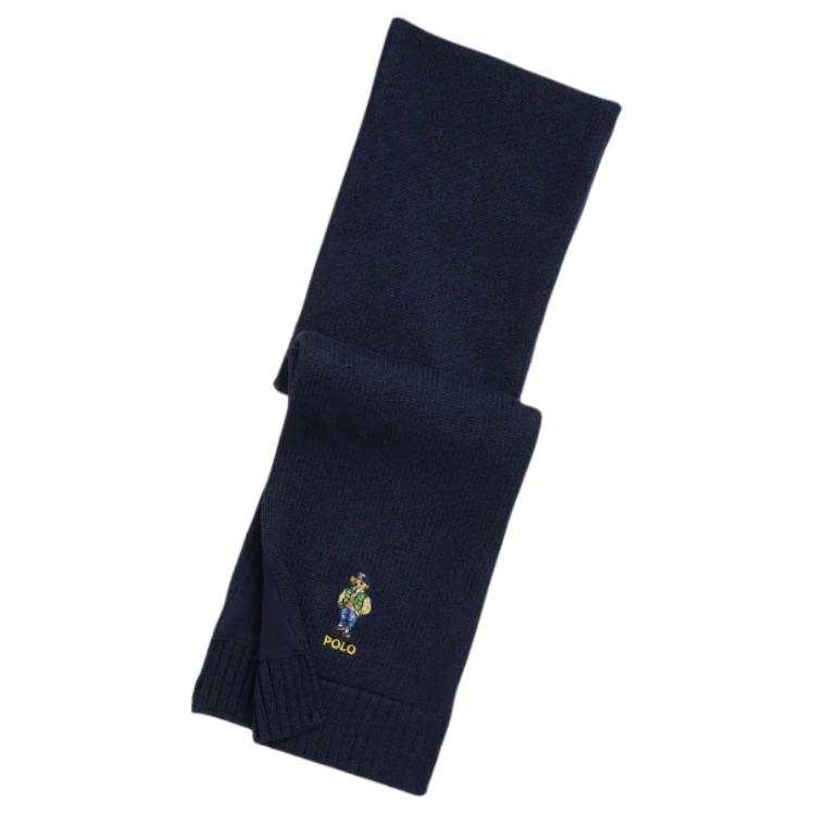 Ralph Lauren Cotton Knit Scarves Kids' Dark Blue