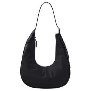 Nerdy Nylon Crescent Bag Shoulder Bag Women's Black/Cream