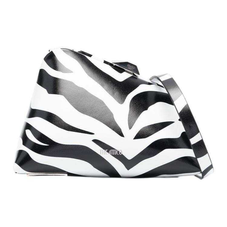 The Attico 8.30pm Logo print Clutch Bag