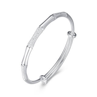VANA 990 Silver Material Sterling Silver Bangles Women's Silver White