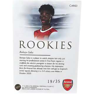 FUTERA Arsenal Team Box, England, Saka 35 Edition, Soccer Player Cards, Card Condition Pass Sports Cards 1 Pc