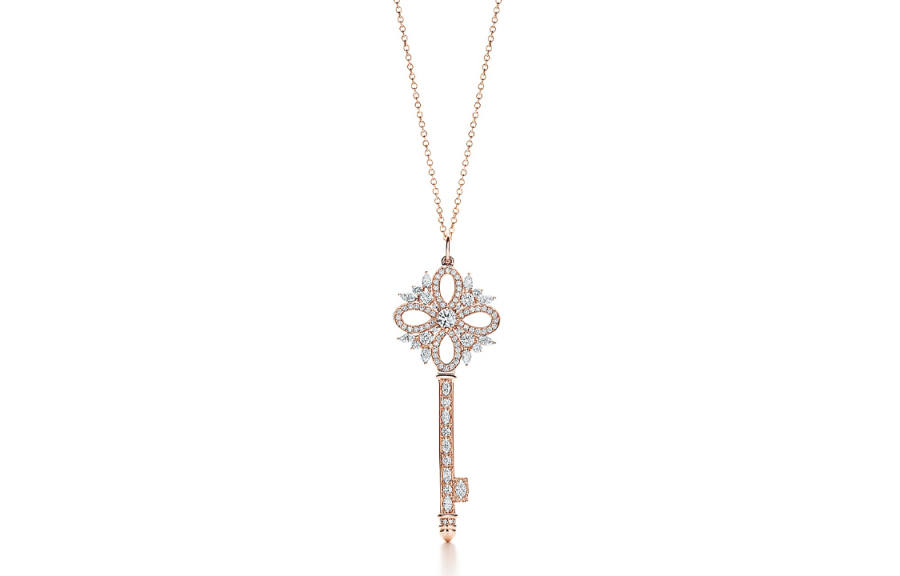 TIFFANY & CO. Tiffany Keys 18K Rose Gold Pendants Women's