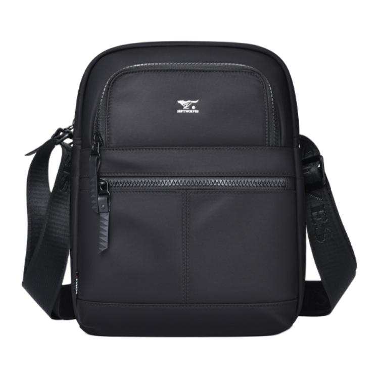 SEPTWOLVES Fabric Crossbody Bag, Shoulder Bag Small Men's Black