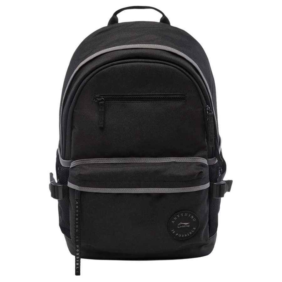 Li-Ning Li Ning Sports Life Collection Polyester Students Backpack Unisex Black