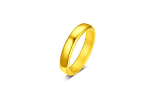 BAILIJIN Smooth Finish Plain Band 3D Hard Gold Niche Design Sensation Polished Jewelry Solid Gold Priced In Gram
