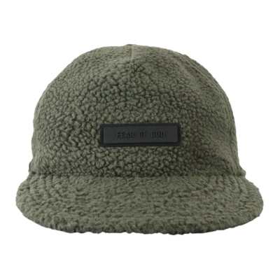 Fear Of God Essentials Logo-patch Fleece Baseball Cap